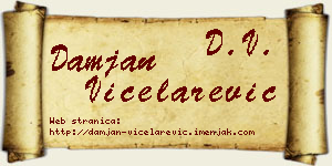Damjan Vicelarević vizit kartica